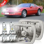 Pair 7X6" Headlights Sealed Hi/lo Beam Fits Chevy Corvette C4 1984-1996. Fixed Price $89.99.