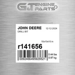 R141656 Drill Bit Fits John Deere (surplus Open Box). Fixed Price $311.29.