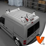 H1 2-BAR Steel System W/ Tracks Ford Transit Connect 2008-13 All Trim White. Fixed Price $531.05.