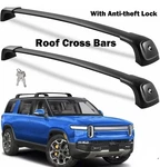 Lockable Roof Rack Cross Bars Compatible With Rivian R1S 2022 2023 2024 2025, 26. Fixed Price $119.99.