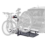Elev Outdoor Steel Basket Cargo Carrier W/ 2 Bike Rack Hitch Mount. Fixed Price $190.00.
