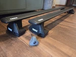 Mint Condt Thule Evo Clamp Footpack + Wingbar 53" - Complete Car Rack. Fixed Price $325.00.