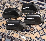 Set Of 4 - Yakima Lowrider Towers Raised Side Rails W/ Locks Cores & Key. Fixed Price $59.50.