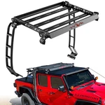 400LBS Roof Rack Cargo Basket W/lights For 2018-2026 Jeep Gladiator Jt Ladders. Fixed Price $395.99.