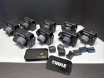Thule 1054 Raised Side Rail Mount Feet Roof Rack Towers For Square Bars Lot 8. Fixed Price $89.00.