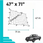 Mitsubishi Raider 2006-2009 47" X 71" Heavy Duty Cargo Net Bed Tie Down Hooks. Fixed Price $22.50.
