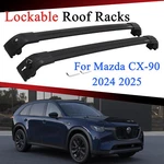 Lockable Aluminium Cross Bars For Mazda CX90 CX-90 2024 2025 Black Roof Racks. Fixed Price $85.00.
