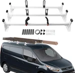 White 3 Bar Ladder Roof Van Rack Ford Transit Connect 2014-2025 750LBS Load. Fixed Price $178.99.