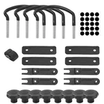 4X Universal Roof Box U-bolt Clamps Cargo Carrier Bracket Van Mounting. Fixed Price $19.68.