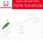 Honda Genuine Accord DBA-CW1 Tourer Cover Fr NH666M Jdm 75276-TL4-G01ZA Oem. Fixed Price $91.00.