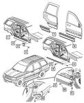 Genuine Mopar Sill Cover Molding Left 5EY65VF7AC. Fixed Price $101.43.