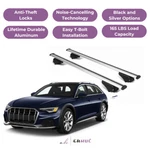 Erkul Roof Rack Cross Bars For Audi A6 Allroad 2020-2026 Raised Rails-silver. Fixed Price $179.90.