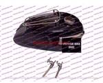 Triumph T120 Bonneville 3.5 Gallon Black Petrol Tank Badge Parcel Tray Cap/compa. Fixed Price $334.62.