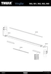 Thule Wing Cover Strip (top Side) 52102 Also Fits Aerobar. Fixed Price $33.79.
