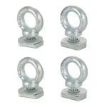 Rhino Rack Galvanised Steel Eye Bolt Kit For Heavy Duty Bars Set Of 2 Reb. Fixed Price $78.70.