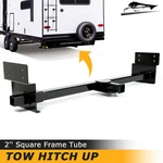 Heavy Duty Steel 2'' Square Frame Tube Rv Class 3 Trailer Tow Hitch Up 72". Fixed Price $213.00.