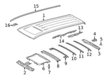 Genuine Toyota 2011-2020 Sienna Left Roof Drip Molding 75552-08020. Fixed Price $66.64.
