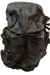 Carroll Black Leather Motorcycle Sissy Bar Road Pack 2 Pc Expandable Travel Bag. Fixed Price $149.99.