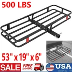 500LBS Trailer Hitch Mount Cargo Basket Luggage Rack Carrier For Suv Truck. Fixed Price $69.99.