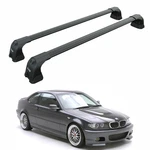 For Bmw 3 Coupe (E46) 1999-2006 Roof Rack Cross Bars Fix Point, Black. Fixed Price $228.00.