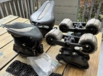 Yakima Kayak Roof Rack W/ Tie-downs Saddle Style Rollers Clamp On. Fixed Price $199.00.