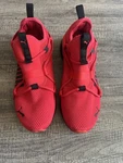 Puma Softride Boys Red Black Mesh Athletic Shoes Hook & Loop Running Low Top. Fixed Price $25.00.