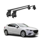 Smooth Roof Racks Cross Bars Carrier For Mazda 3 Hatchback 2014-2018 Black 2PCS. Fixed Price $229.99.