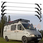 For Mercedes-benz Sprinter 63" Van Rain Gutter Roof Rack Cross Bar Cargo Carrier. Fixed Price $295.99.