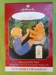 Hallmark 1999 Playing With Pooh SERIES#1 Winnie The & Christopher Ornament. Fixed Price $17.95.