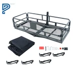 Hitch Mount Cargo Rack Carrier Folding 500LB Capacity 60" 24" 14" Black Steel. Fixed Price $227.05.