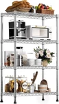 Mzg Tier Adjustable Wire Shelves Metal Storage Kitchen Racks 14"X 24"X 53". Fixed Price $40.15.
