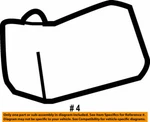 63496-48010 Toyota Cover, Roof Rack Leg, Center Lh 6349648010, New Genuine Oem P. Fixed Price $37.37.