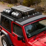 Steel Roof Rack Cargo Basket For 1997-2006 Jeep Wrangler Tj W/4X Spotlight 600LB. Fixed Price $279.99.