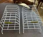 Accuquilt Go! White Metal Fabric Cutter Die Storage Rack Set Of 2. Fixed Price $29.99.