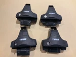 Thule 400XT Aero Foot Pack Set Roof Rack Towers With Lock Cylinders & Key. Fixed Price $145.00.