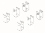 Prime Design FBM-1009 Mercedes Sprinter Roof Mounting Kit W/ Factory Channels. Fixed Price $174.99.