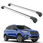 Ford Escape (2013 2019) Roof Rack Cross Bars Raised Rail Silver. Fixed Price $208.00.