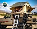 Overland Vehicle Systems Tmbk 3 Roof Top Tent - Tan Base With Green Rain Fly,. Fixed Price $1299.98.