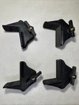 Vintage Round Cross Bar Roof Mounts Wedges Clamps Plates Yakima Thule Rack. Fixed Price $49.95.