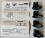 Yakima Mightymounts 10V, Set Of 4. 3510 Free Shipping! Snaparound Awesome! Oval. Fixed Price $44.99.