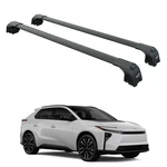 For Toyota Bz Roof Rack Cross Bars Flush Rail, Black. Fixed Price $228.00.