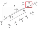 Hyundai Santa Fe Tm/rhd Molding Assy-roof Rear,lh 2018 Genuine. Fixed Price $77.68.