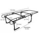 Defective For Parts Adjustable Fullsize Trunk Bed Truck Pickup Rack Lad G3D. Fixed Price $75.90.