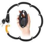 Folding Bike Lock, Heavy Duty Steel Foldable Chain With Mounting Br.... Fixed Price $43.72.