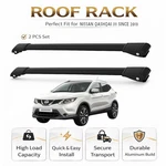 Roof Rack Cross Bars To Nissan Qashqai J11 Since 2013 Black Set Pcs. Fixed Price $129.00.