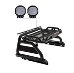 Black Horse Atlas Roll Bar Bed Rack W/9"LED Fits 2022-2026 Nissan Frontier. Fixed Price $1309.10.