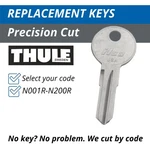 Thule Keys Roof Rack Bike Ski Luggage Carrier Cut To Code N001R-N200R. Fixed Price $7.99.