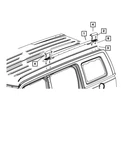 Genuine Mopar 2017 Jeep Patriot Roof Rack Side Rail Rear Right 68210538AB. Fixed Price $114.29.