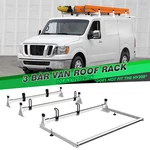 3BAR Steel Ladder Roof Rack W/roller Fits Nissan Nv Low 2012+ 36'' Rollers. Fixed Price $268.00.