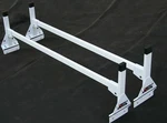Box Truck/enclosed Trailer 2 Bar White Side Mount Ladder Roof Rack 73"-81" High. Fixed Price $398.05.